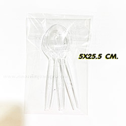 ถุงแก้ว opp แถบกาว ขนาด 9x18 cm. (แพคละ 50 ซอง )